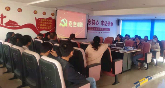 公司黨支部開展黨史學(xué)習(xí)教育活動